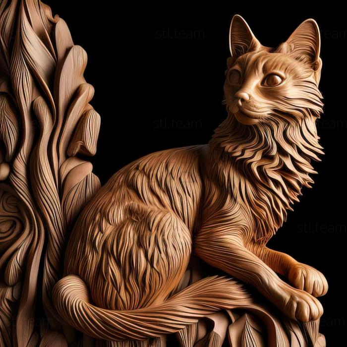 3D model Somali cat (STL)